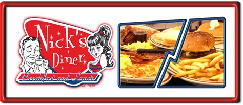 Nicks diner - Breakfast · Diners · Pizza. Dine-in · Customer pickup · Delivery area 15mi. Free delivery · Minimum order $15 USD. Accepts Cash · Visa · American Express · Mastercard · Discover · Credit Cards · Apple Pay. View the Menu of Nick’s Diner in 220 Chestnut St, Oneonta, NY. Share it with friends or find your next meal.